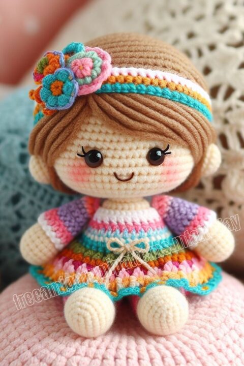 Amigurumi Doll Adela Free Pattern-7 – Free Amigurumi Patterns