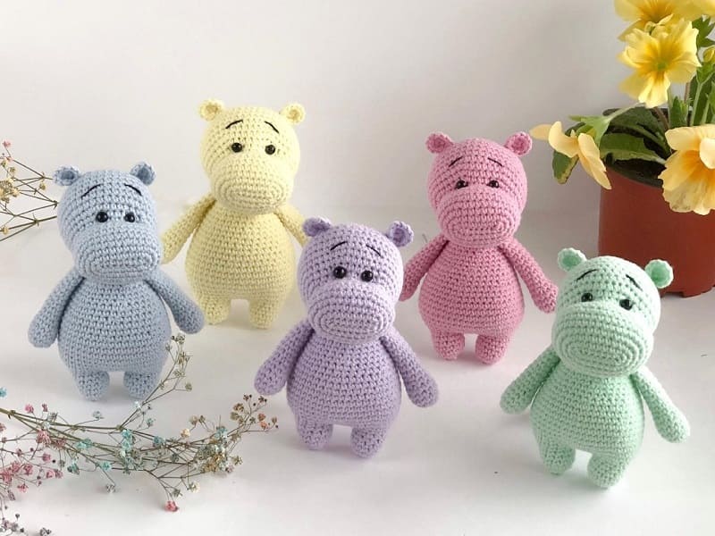 Amigurumi Crochet Hippo Free Pattern-1
