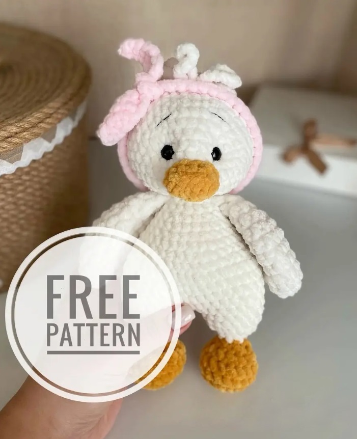 Amigurumi Plush Duck Free Pattern-4