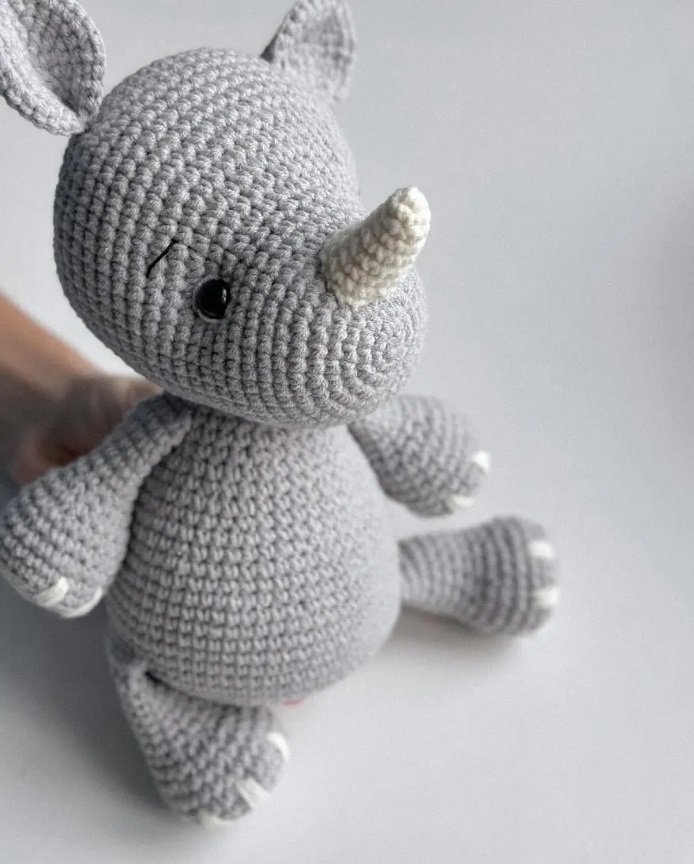 Amigurumi Crochet Rhino Free Pattern-2