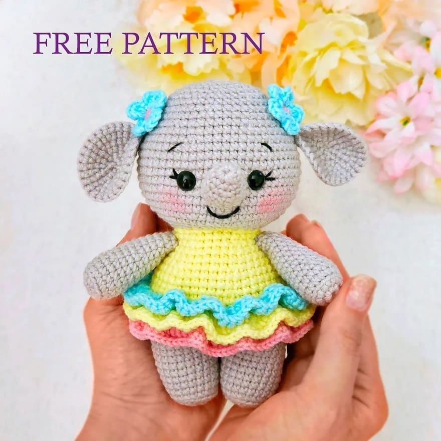 Amigurumi Little Elephant Free Pattern-2