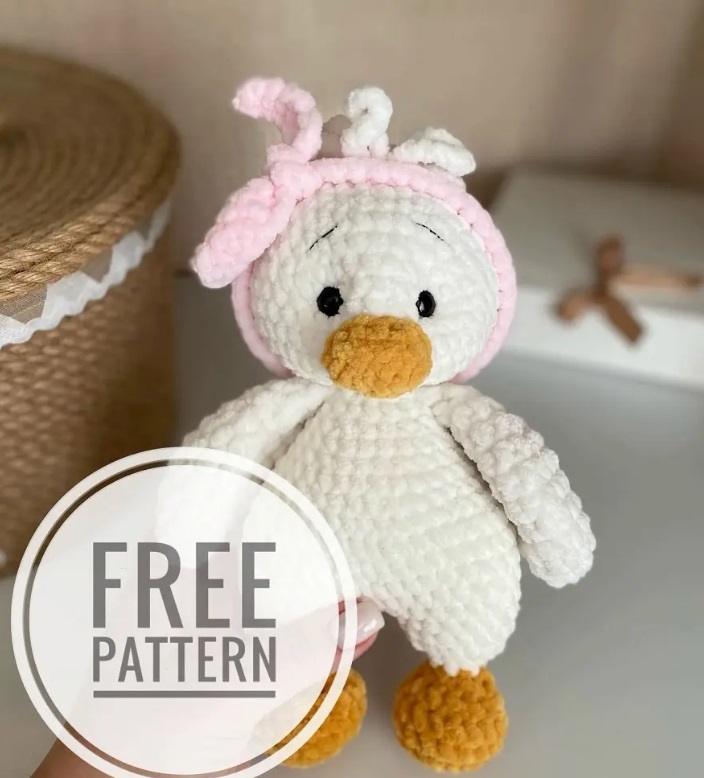 Amigurumi Plush Duck Free Pattern-2