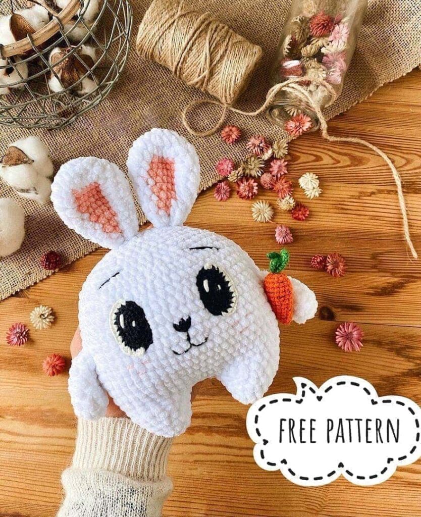 Amigurumi Plush Funny Bunny Free Pattern-3