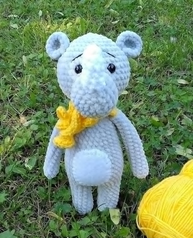 Amigurumi Crochet Rhino Free Pattern-1