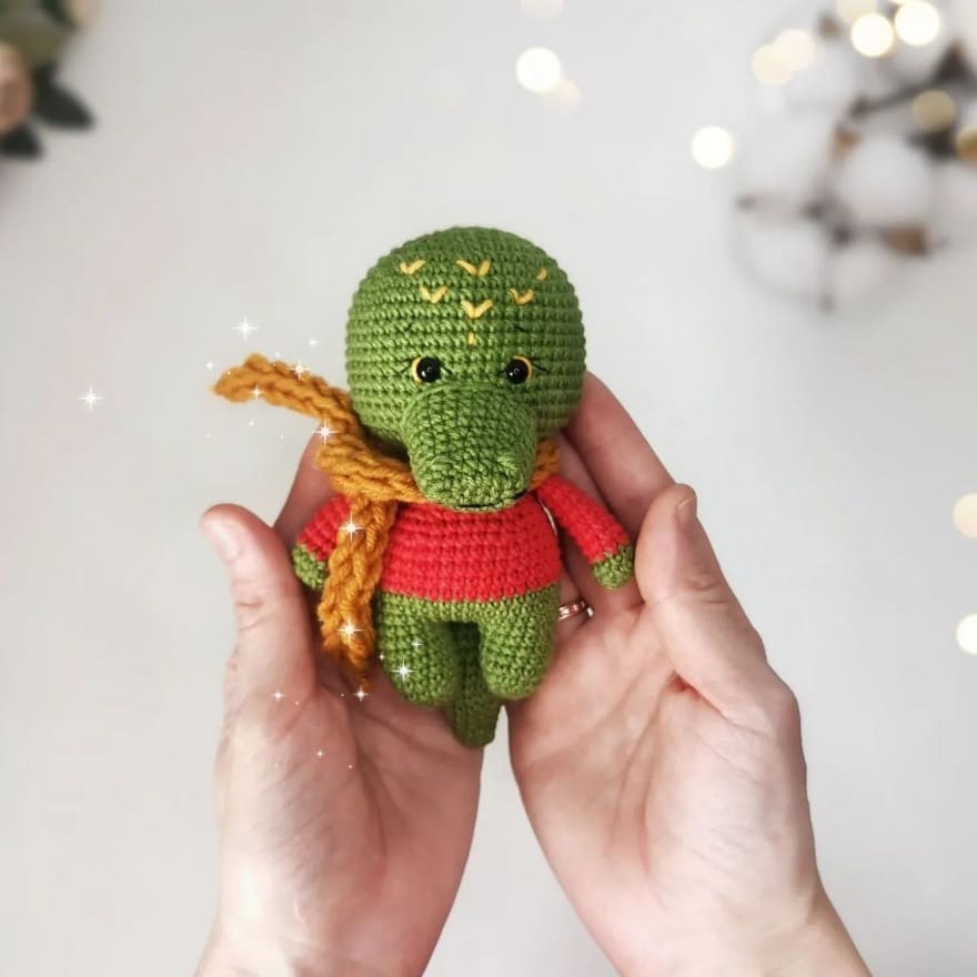 Amigurumi Cute Crocodile Free Pattern-1