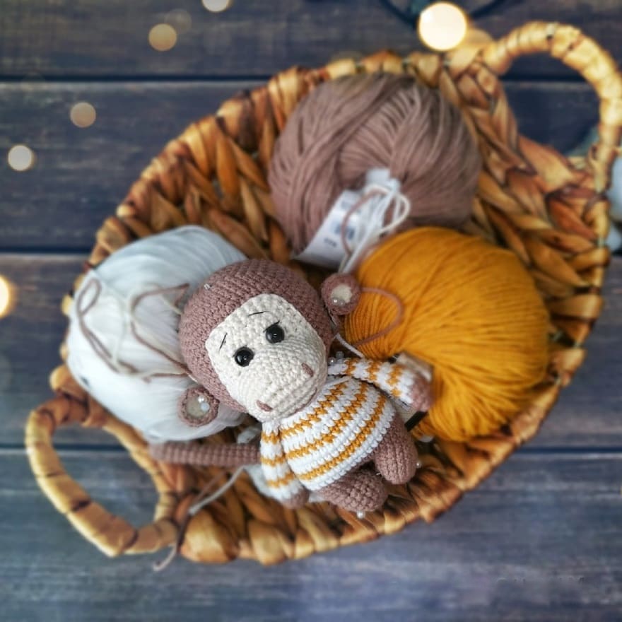 Amigurumi Cute Monkey Free Pattern-1