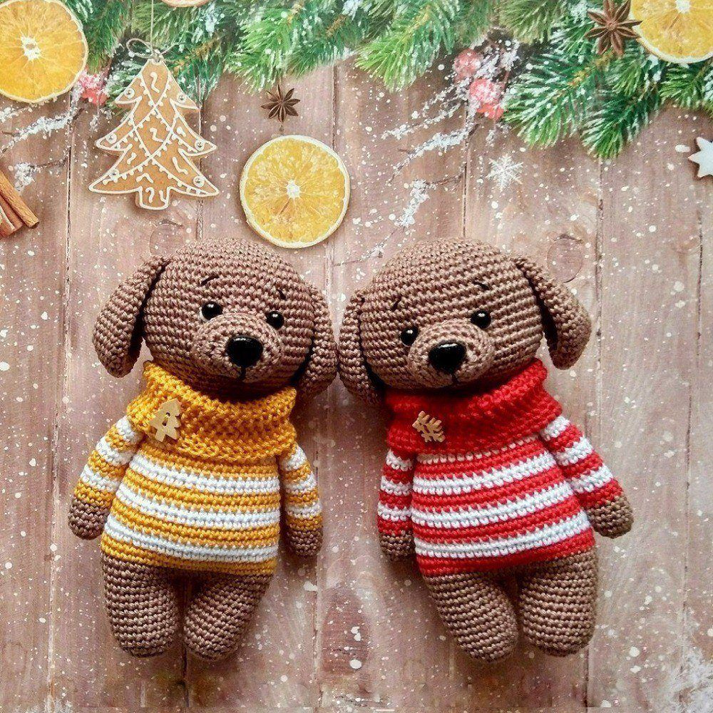 Amigurumi Dogs in Sweaters Free Pattern-1