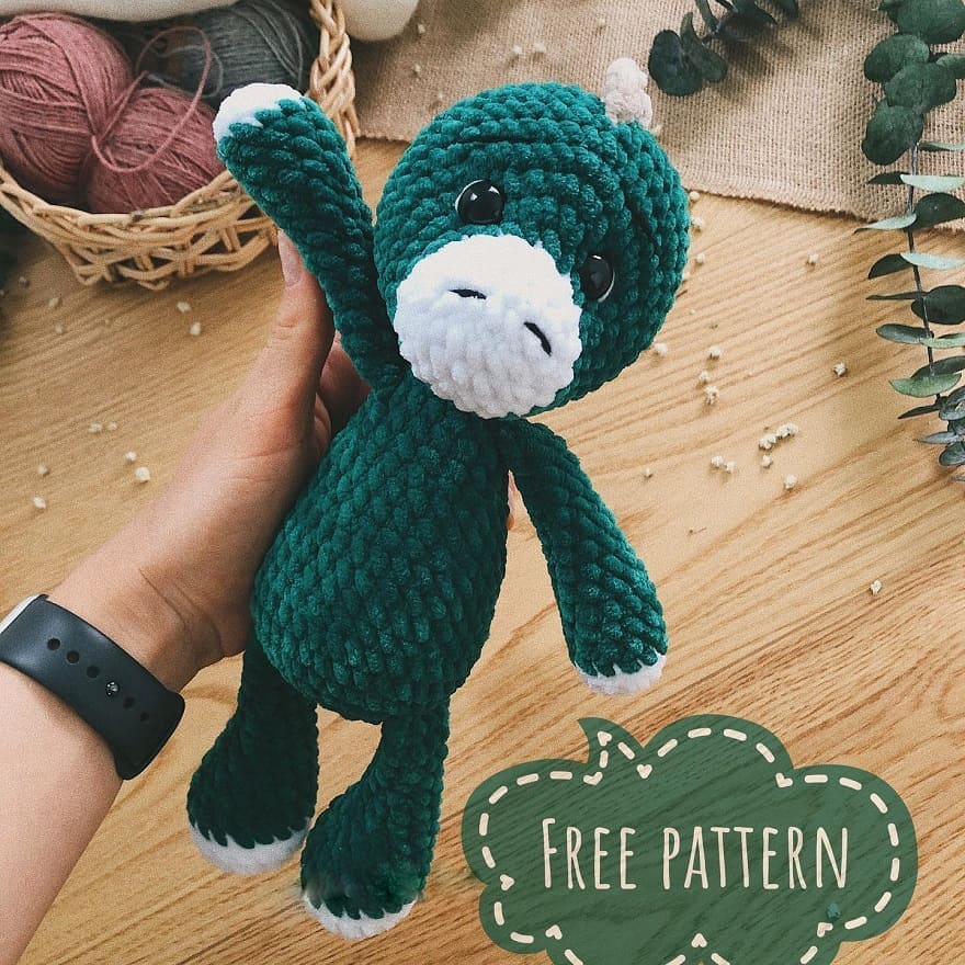 Amigurumi Plush Dinosaur Free Pattern-2