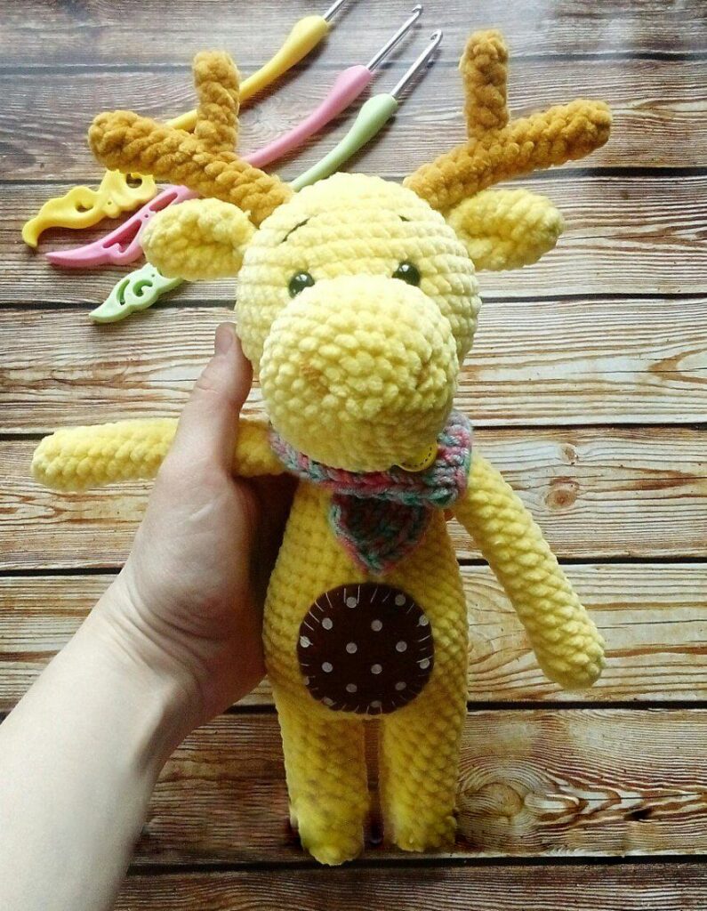 Amigurumi Plush Elk Free Pattern-1