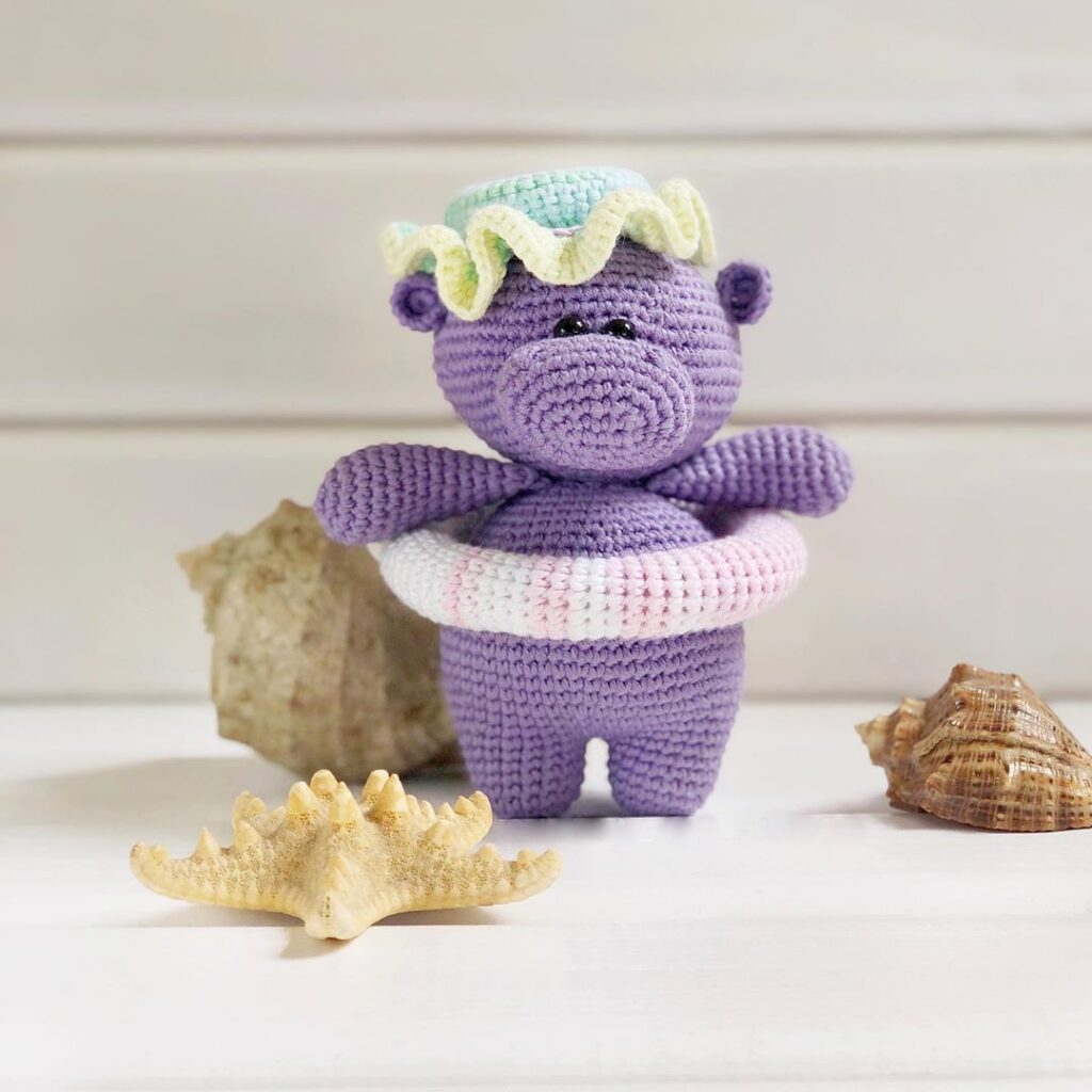 Amigurumi Swimming Hippo Free Pattern-1