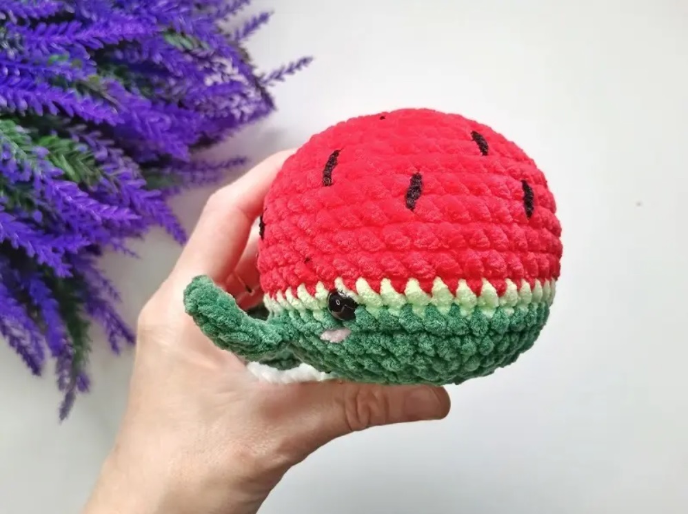 Amigurumi Watermelon Whale Free Pattern-1