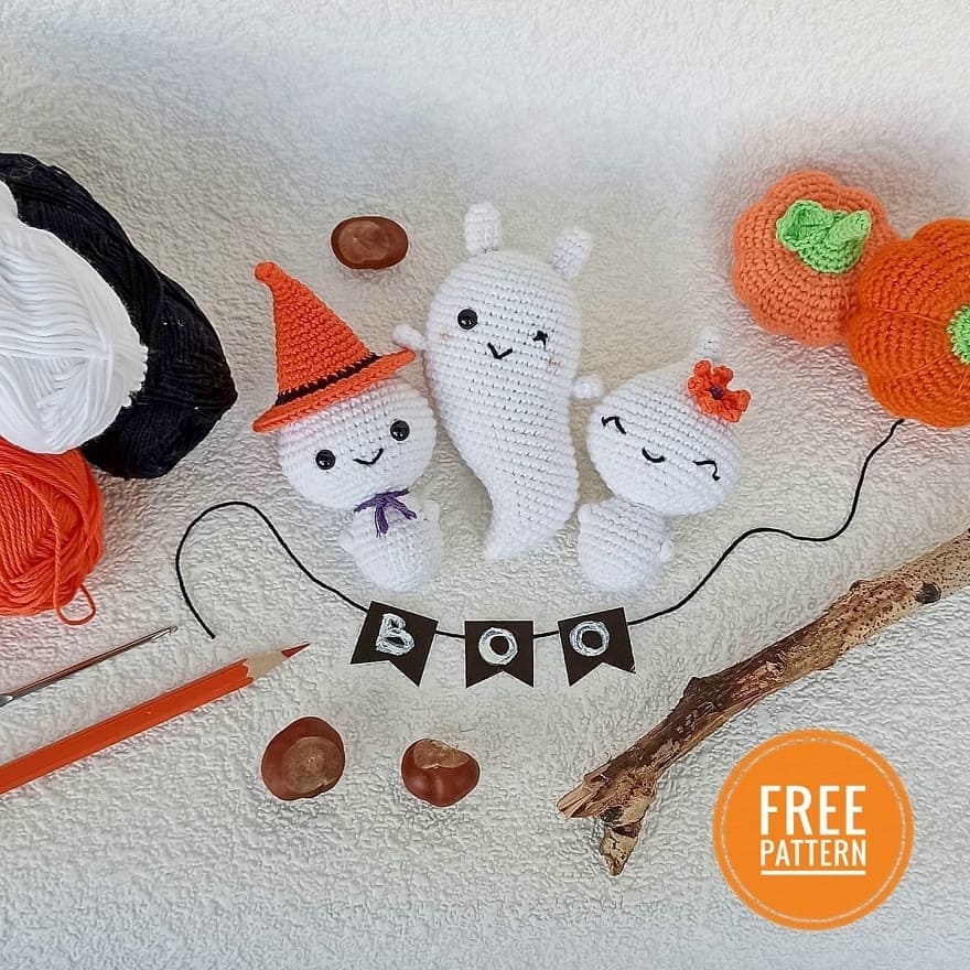 Amigurumi Halloween Ghost Free Patterns-2