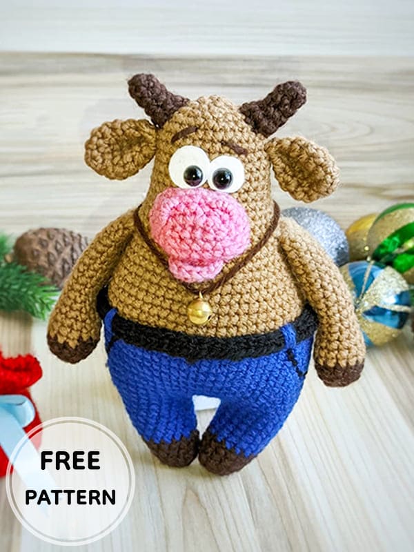 Amigurumi Crochet Bull Free Pattern-1