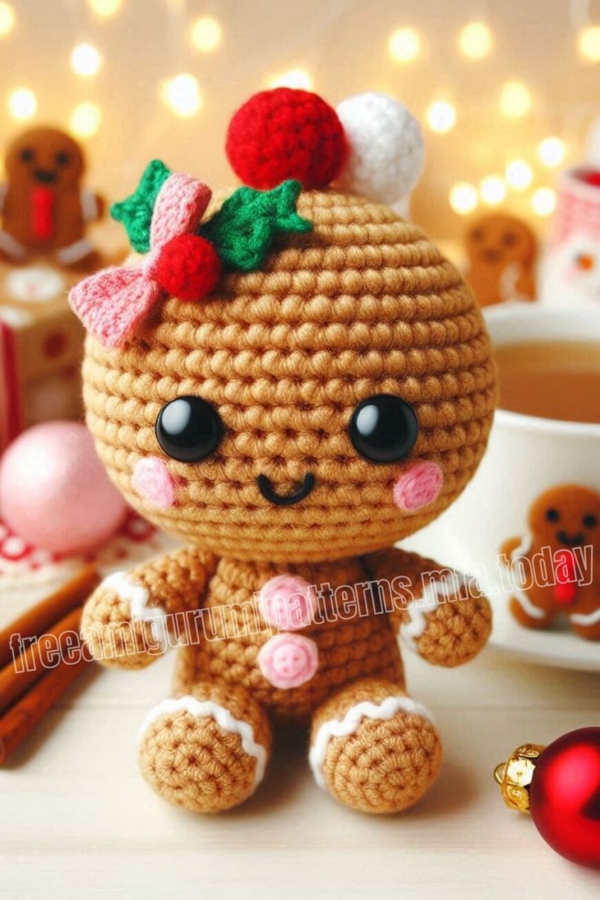Amigurumi Gingerbread Girl Free Pattern-1 – Free Amigurumi Patterns