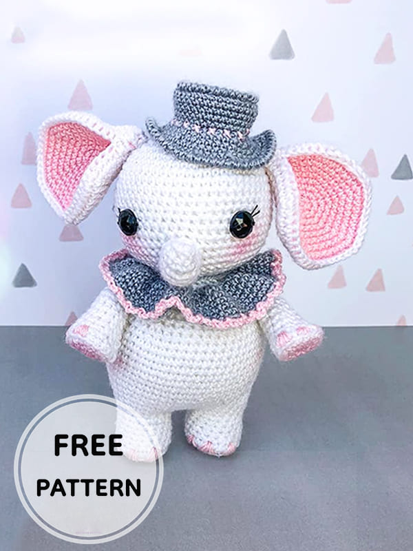 Amigurumi Little Cute Elephant Free Pattern-2