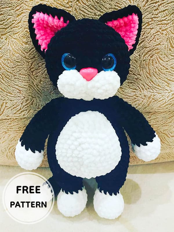 Amigurumi Plush Cat Free Pattern-2