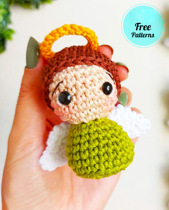 Amigurumi Christmas Angel Ornament Free Pattern-1