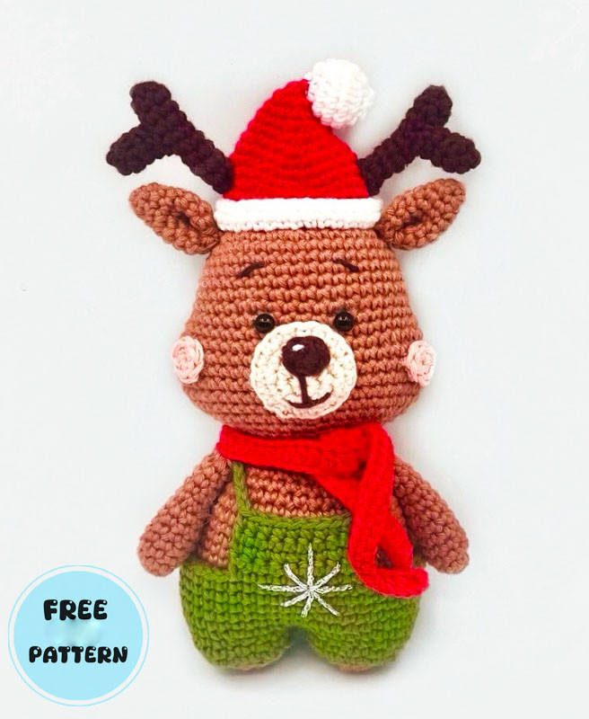 Amigurumi Christmas Reindeer Rusher Free Pattern-1