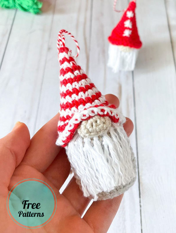 Amigurumi Easy Christmas Gnome Free Pattern-1