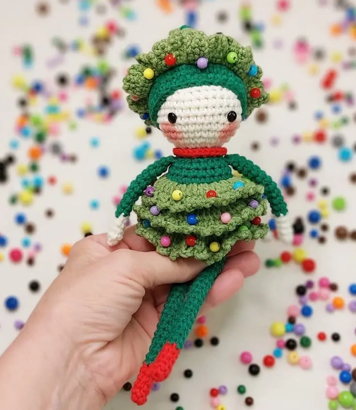 Amigurumi Christmas Tree Doll Free Pattern-1