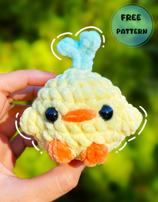 Amigurumi Baby Sprout Duck Free Pattern-1