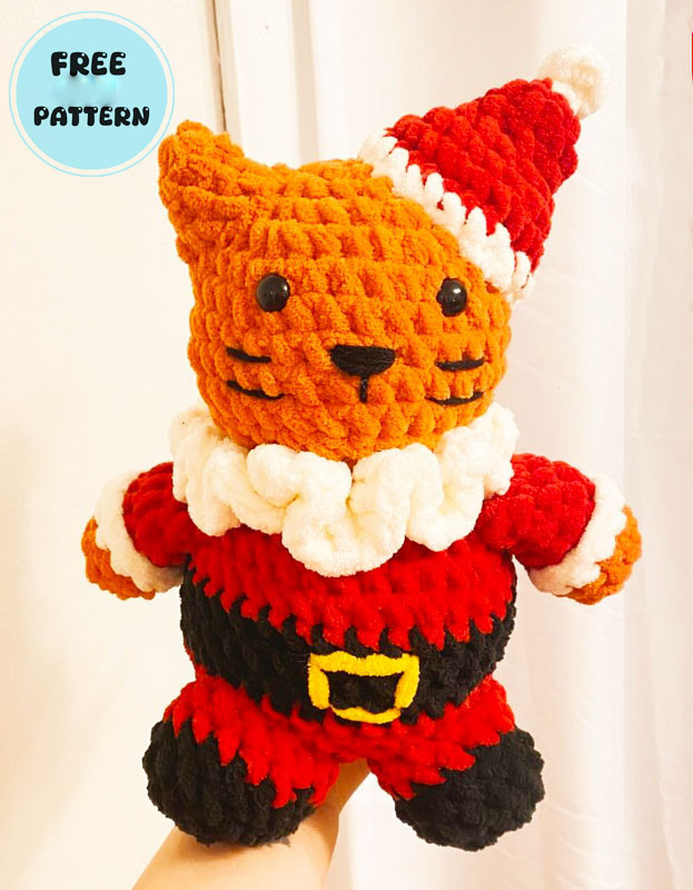 Amigurumi Santa Claws Cat Free Pattern-1