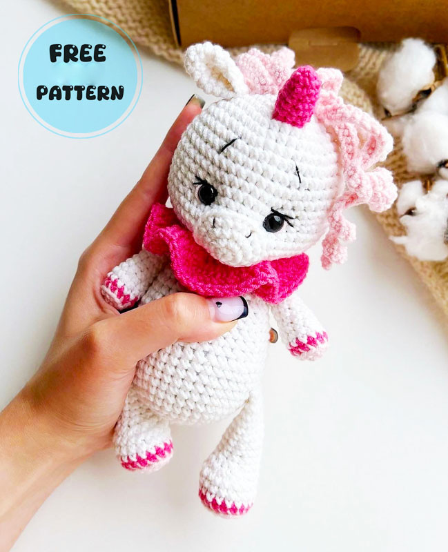 Amigurumi Unicorn in Palms Free Pattern-1