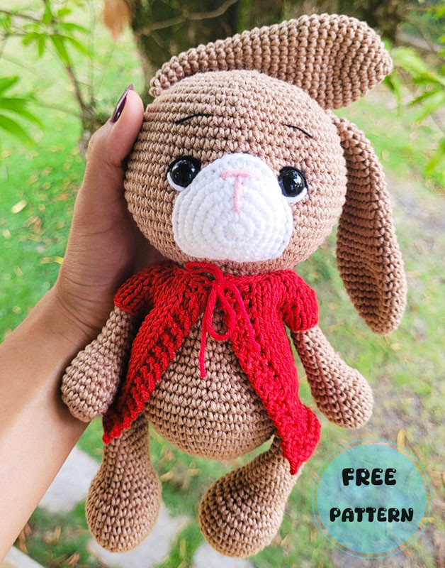 Amigurumi Big Floppy Ears Bunny Free Pattern-1