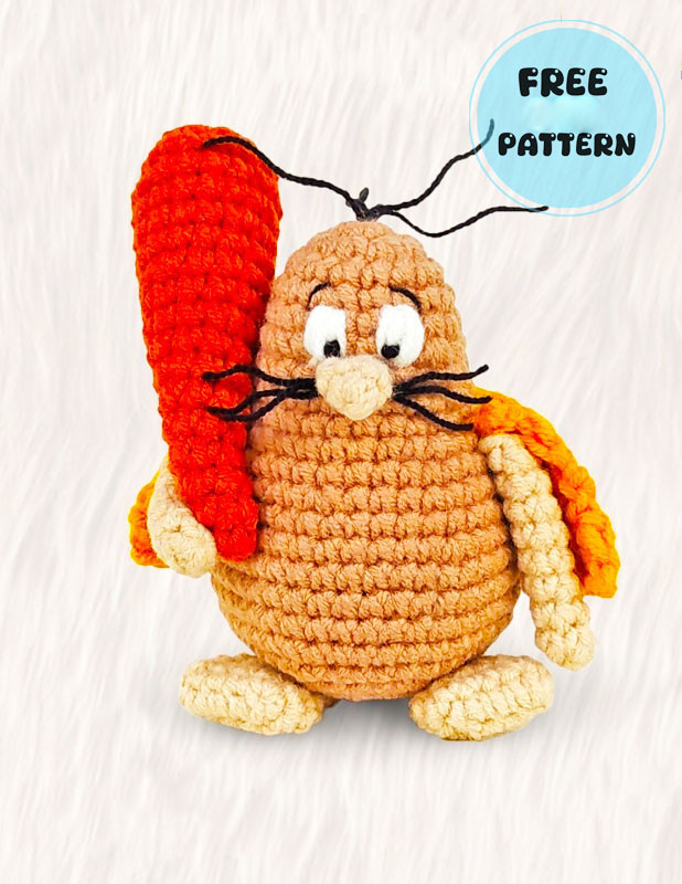 Amigurumi Captain Caveman Doll Free Pattern-1