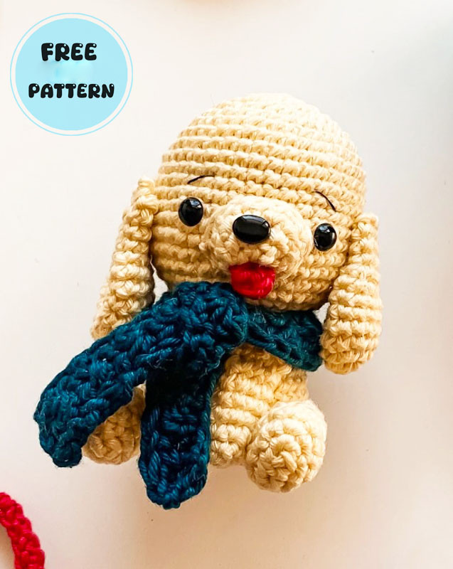 Amigurumi Dog Milo with Accessories Free Pattern-1