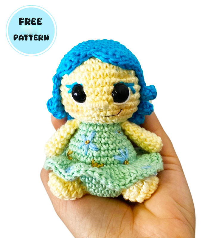 Amigurumi Inside Out Joy Doll Free Pattern-1