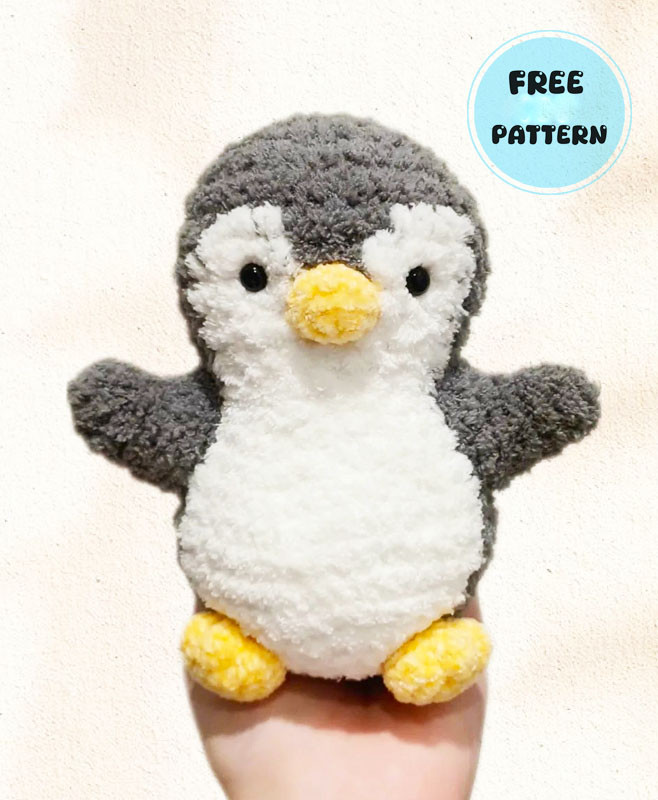 Amigurumi Little Penguin Fluffy Snow Free Pattern-1