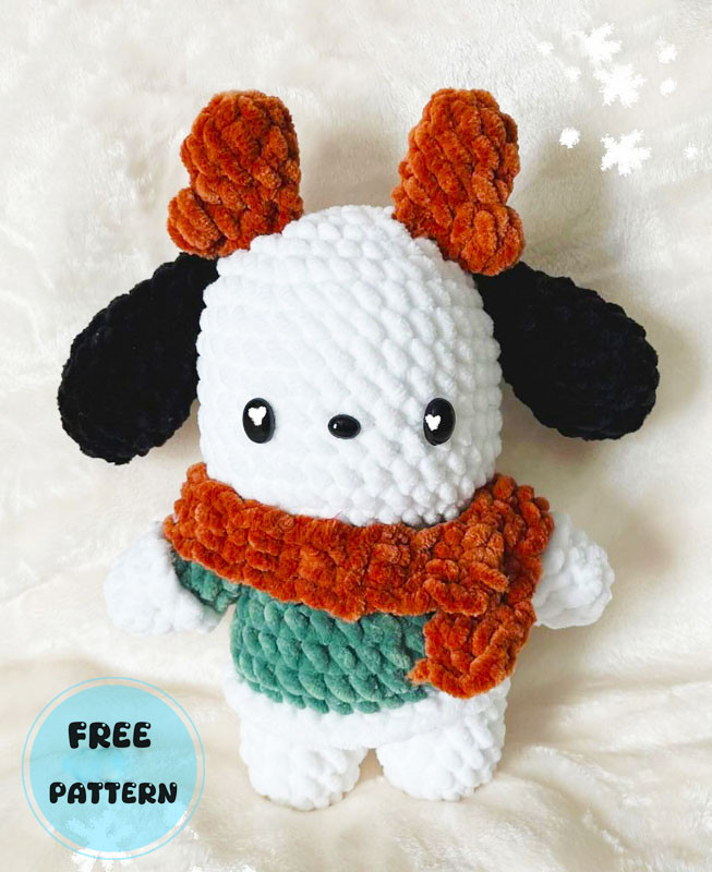 Amigurumi Pochacco Reindeer Free Pattern-1