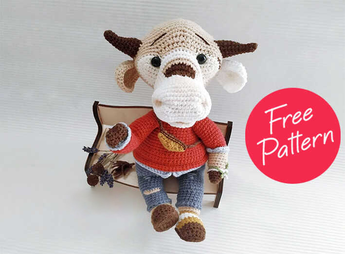 Amigurumi Bruno The Bull Crochet Free Pattern-1