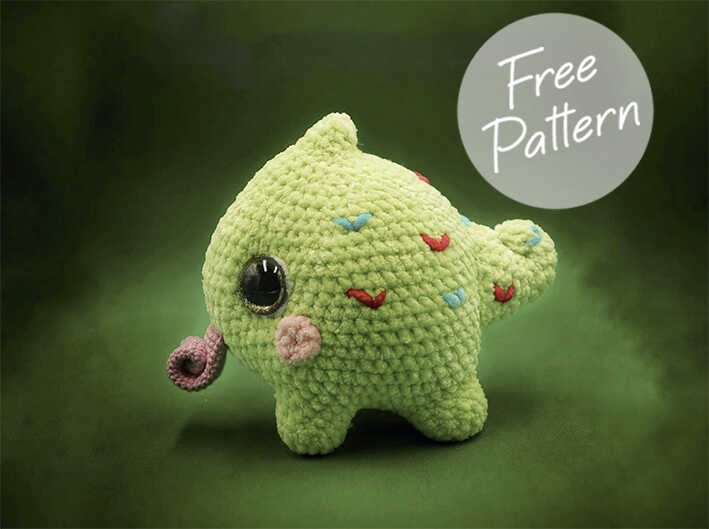 Amigurumi Chameleon Crochet Free Pattern-1