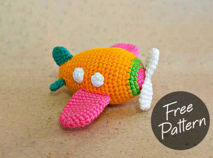 Amigurumi Crochet Airplane Free Pattern-1