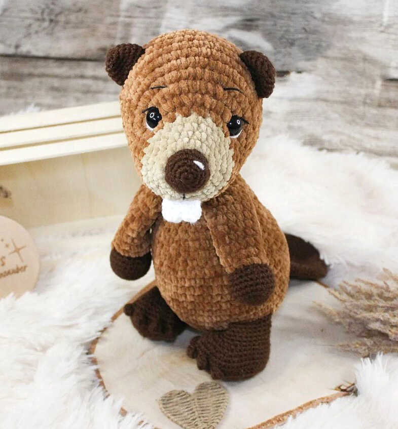 Amigurumi Crochet Beaver Free Pattern-1