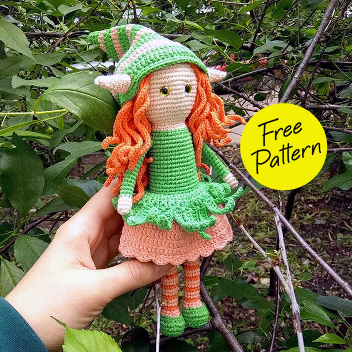 Amigurumi Crochet Elf Doll Free Pattern-1