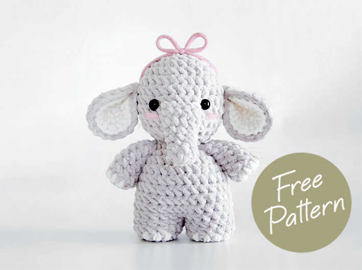 Amigurumi Crochet Sweet Elephant Free Pattern-1