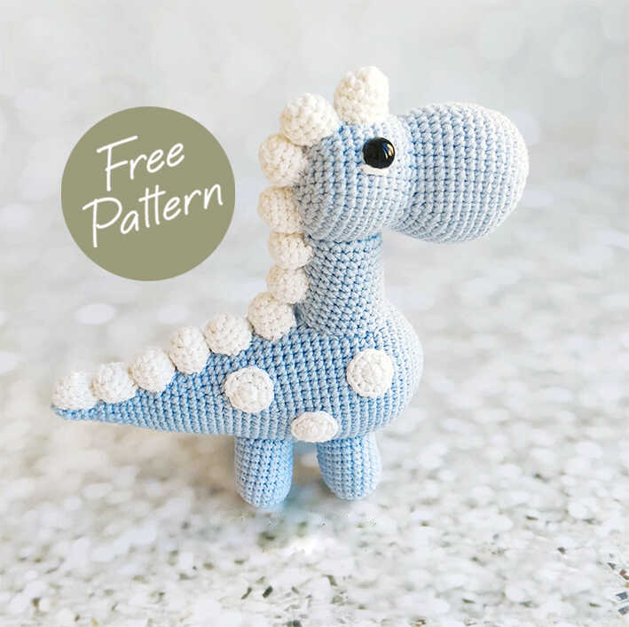 Amigurumi Dinosaur Crochet Free Pattern-1