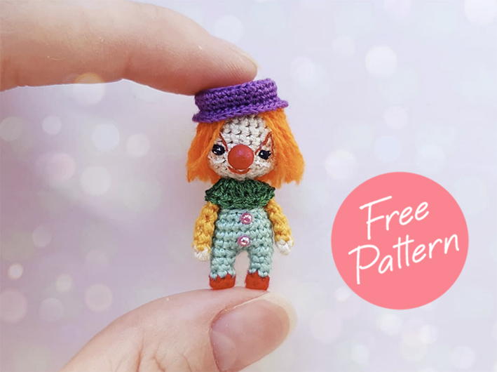 Amigurumi Little Clown Crochet Free Pattern-1