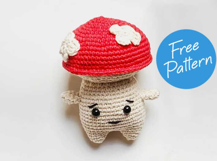 Amigurumi Molly the Mushroom Crochet Free Pattern-1