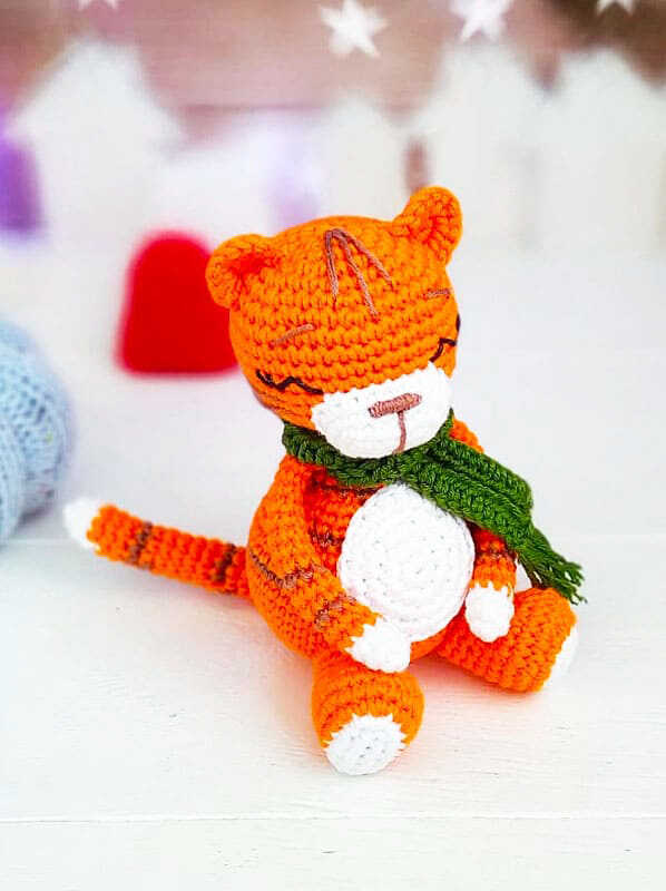 Amigurumi Sleepy Crochet Tiger Free Pattern-1