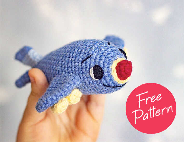 Amigurumi Crochet Airplane Free Pattern-2