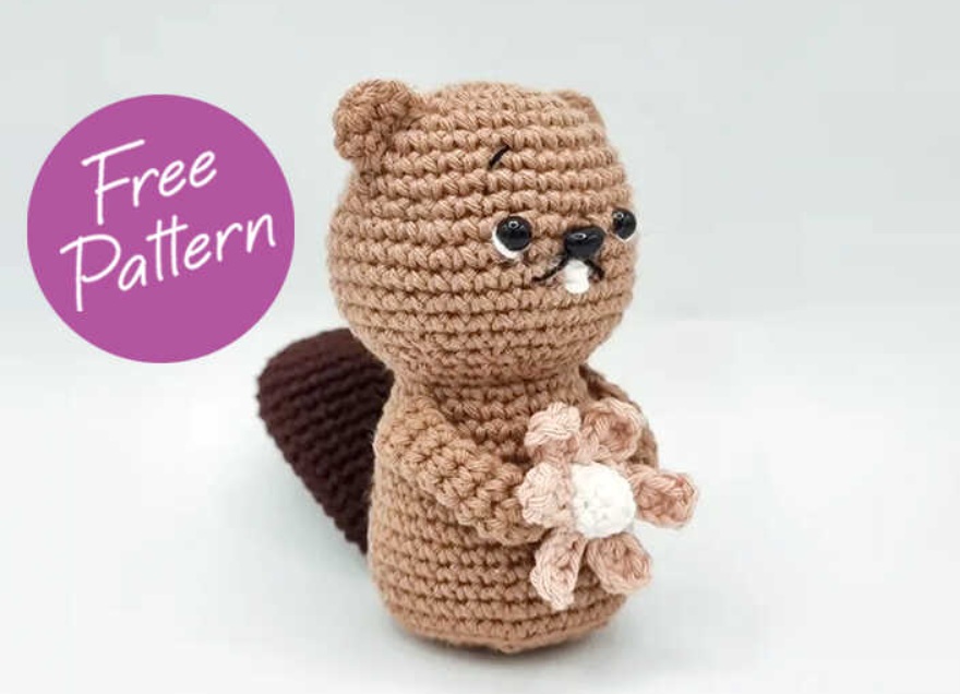 Amigurumi Crochet Beaver Free Pattern-2