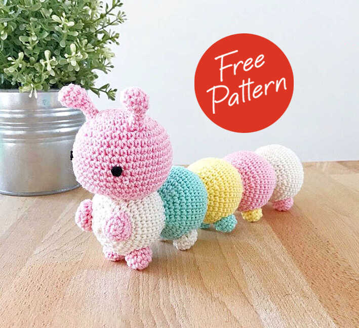 Amigurumi Crochet Caterpillar Free Pattern-1