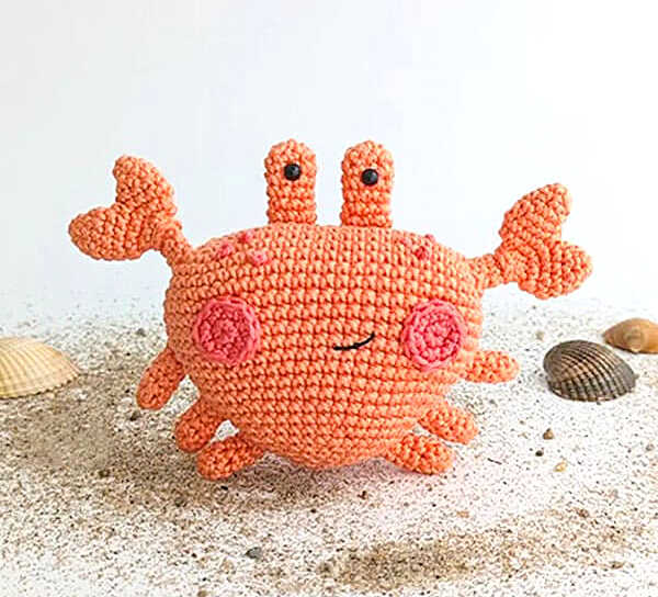 Amigurumi Crochet Crab Free Pattern-1