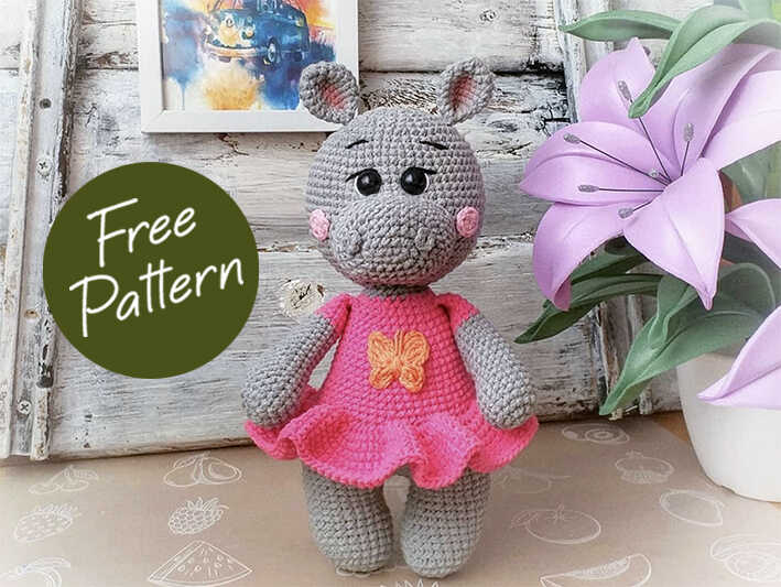 Amigurumi Crochet Cute Hippo Free Pattern-1