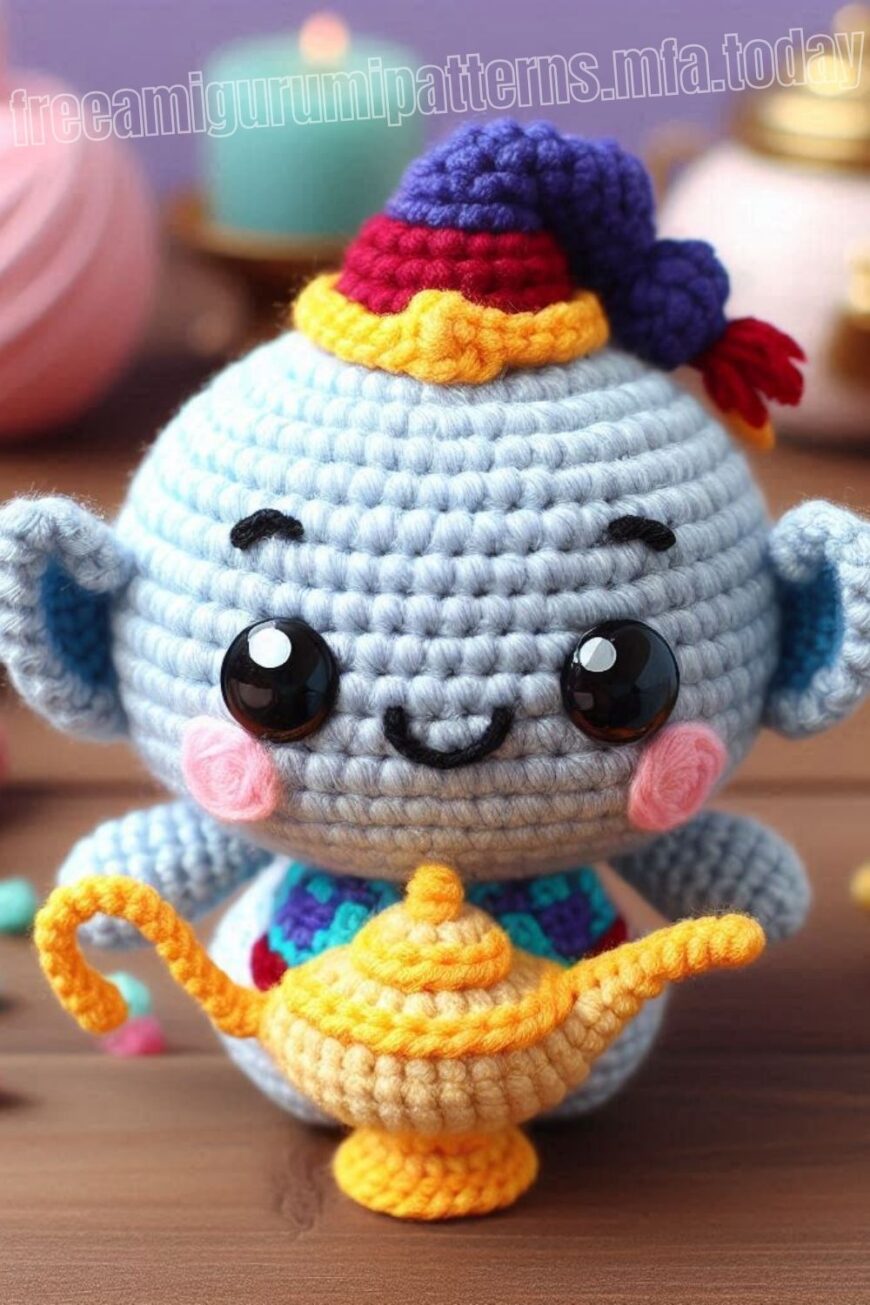 Amigurumi Crochet Aladdin’s Magical Lamp Free Pattern-1 – Free ...