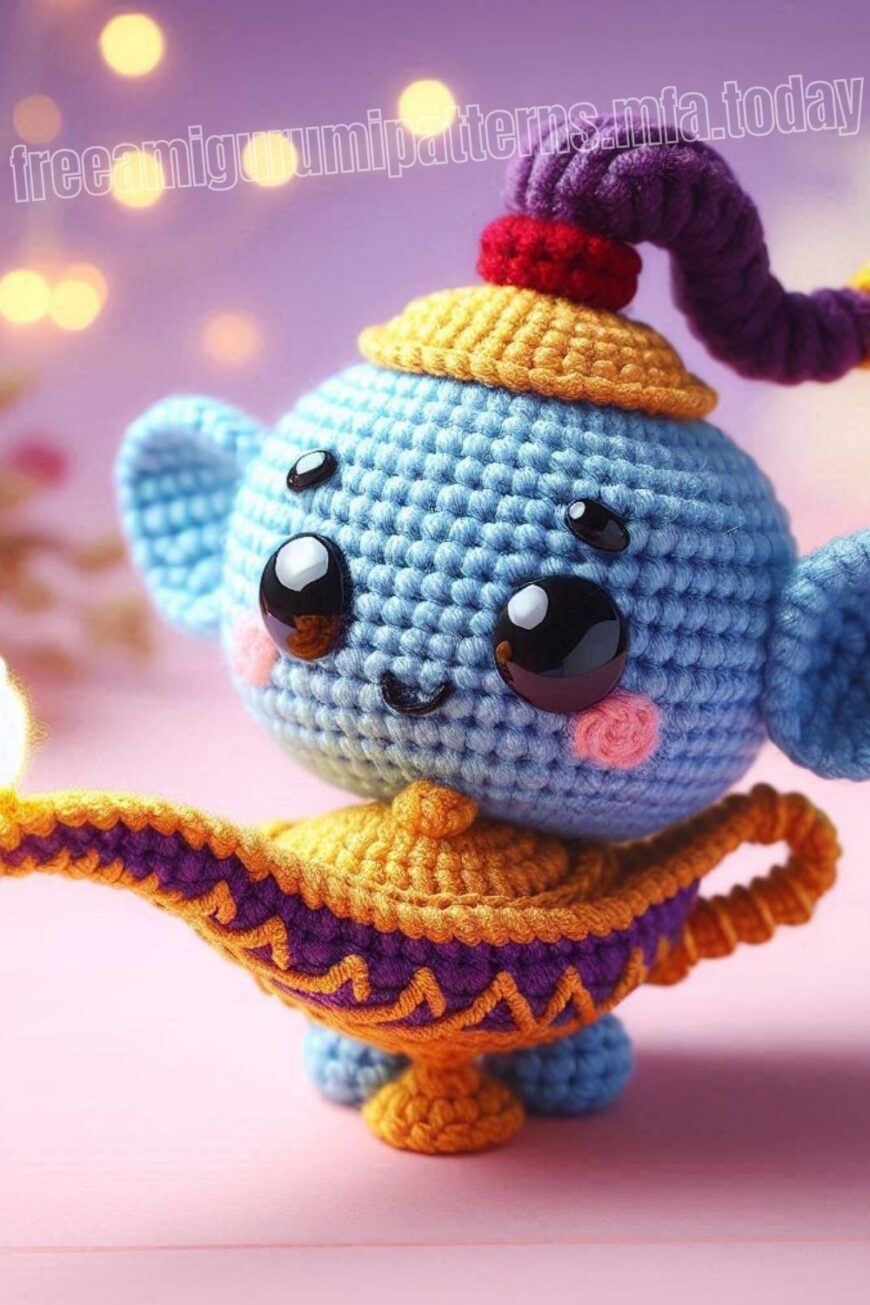 Amigurumi Crochet Aladdin’s Magical Lamp Free Pattern-1 – Free ...